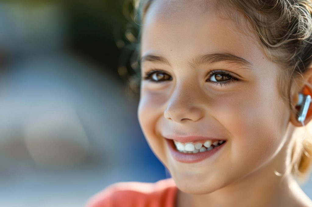 10 ارتباط چاقی و کم شنوایی 3 close up smiling kid with hearing aid ear 407474 51069